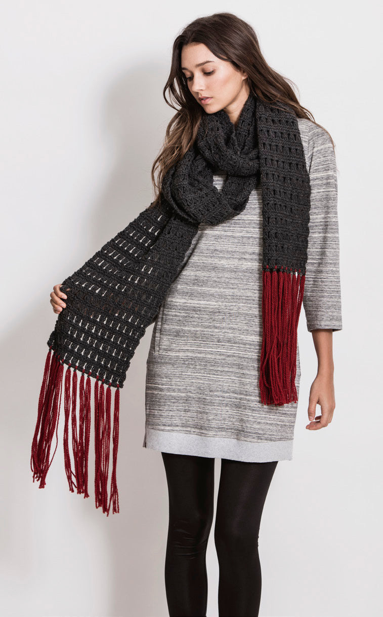 Blue Sky Fibers Silver Bay Scarf Knitting Pattern