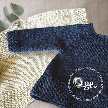 Silver Gum top down sweater & Poppet Tunic - P137 and P 141