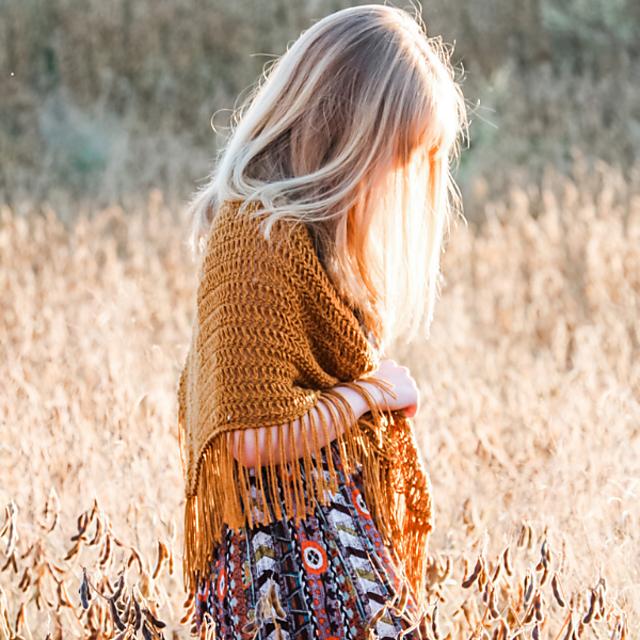 Boho Sunset Shawl