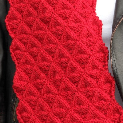 Valley Yarns Hearts of Oak Scarf Knitting Pattern
