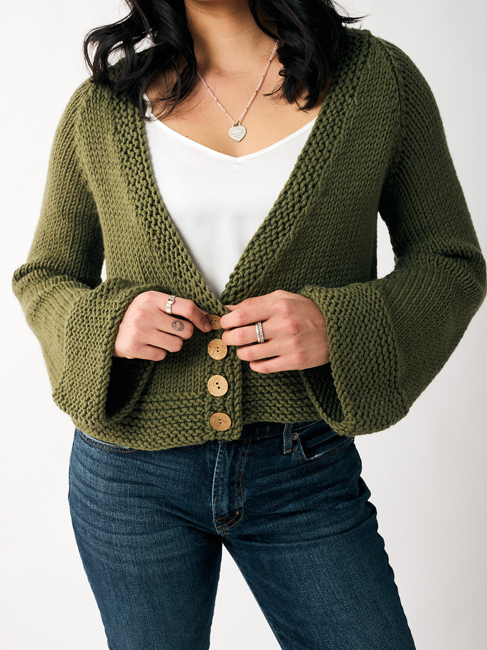 Franca Cardigan in Berroco Merino 401 Chunky