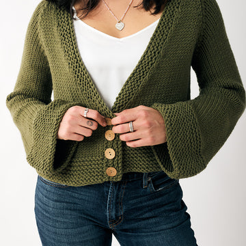 Franca Cardigan in Berroco Merino 401 Chunky