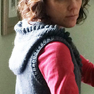 Mulberry Hooded Vest