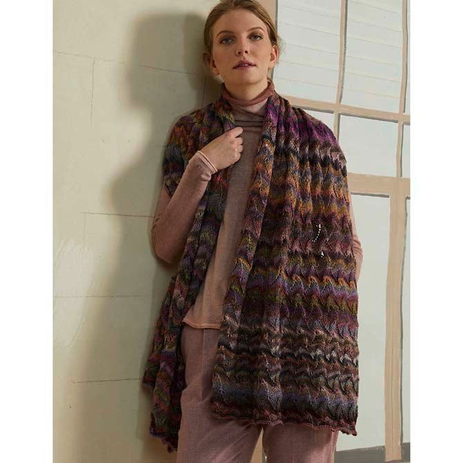 Lang PTO30-07 Stole Wrap Knitting Pattern