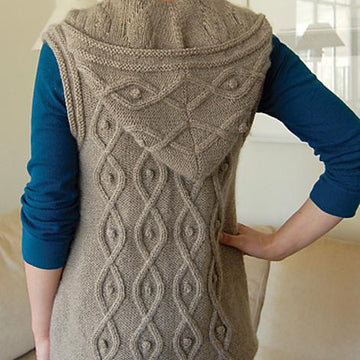 Sleeveless Cable Hoodie to Knit