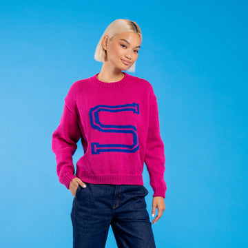 Paintbox Yarns Women's Alphabet Sweater Knitting Pattern
