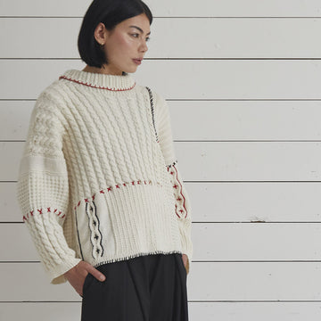 Debbie Bliss Alina Cable Sweater Knitting Pattern