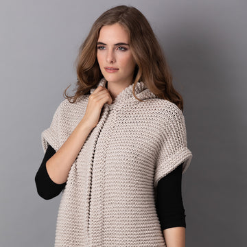 String Meghan Hooded Vest Cardigan Knitting Pattern