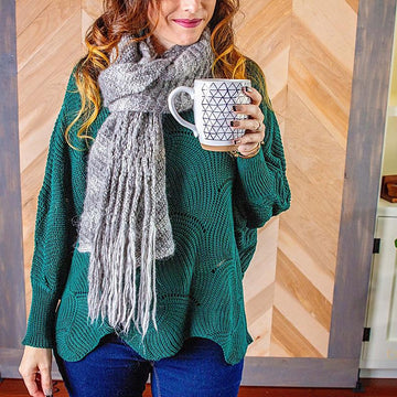 Boho Macrame Wrap Knit