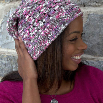 Lace Slouch Hat Knitting Pattern