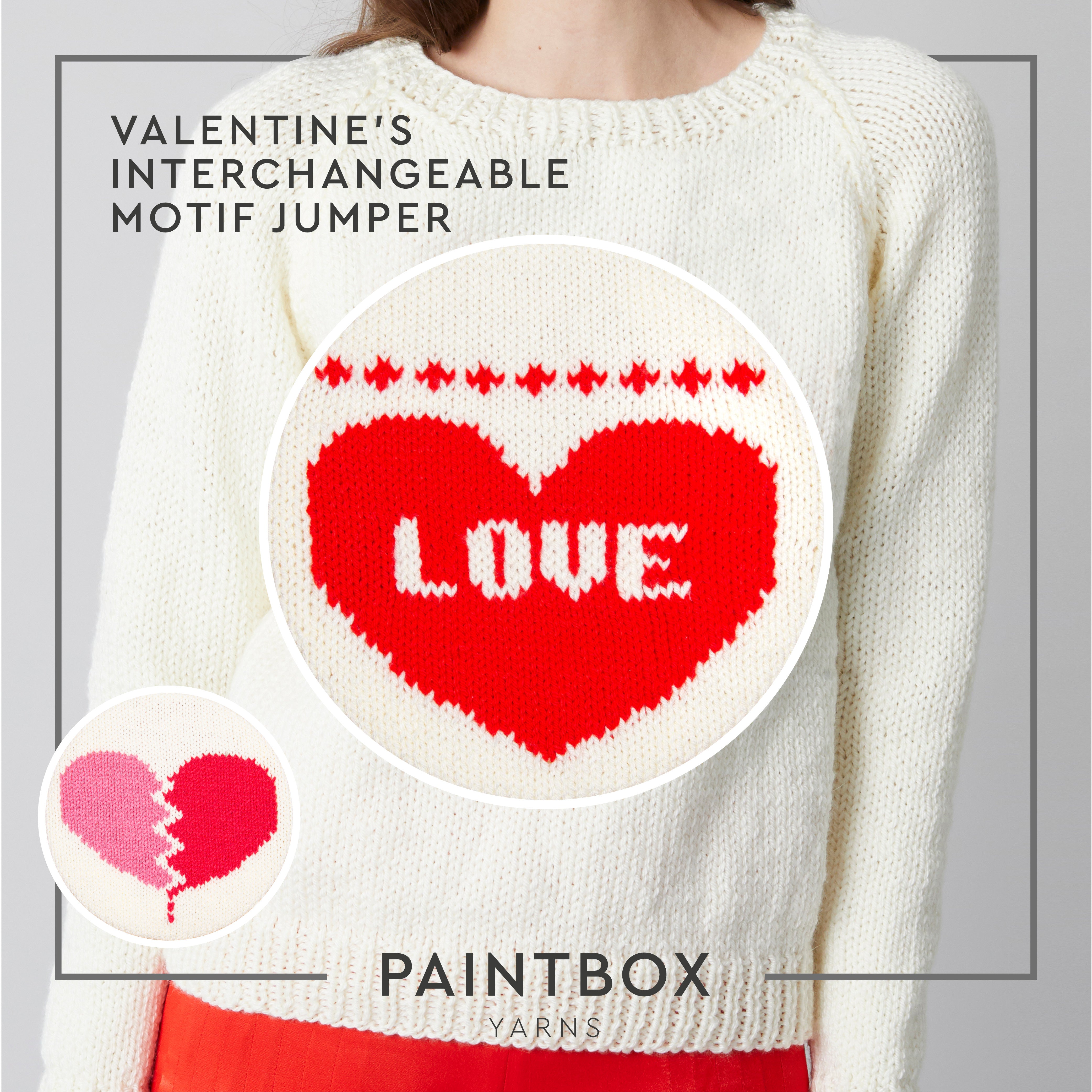 Paintbox Yarns Valentines Interchangeable Motif Knitting