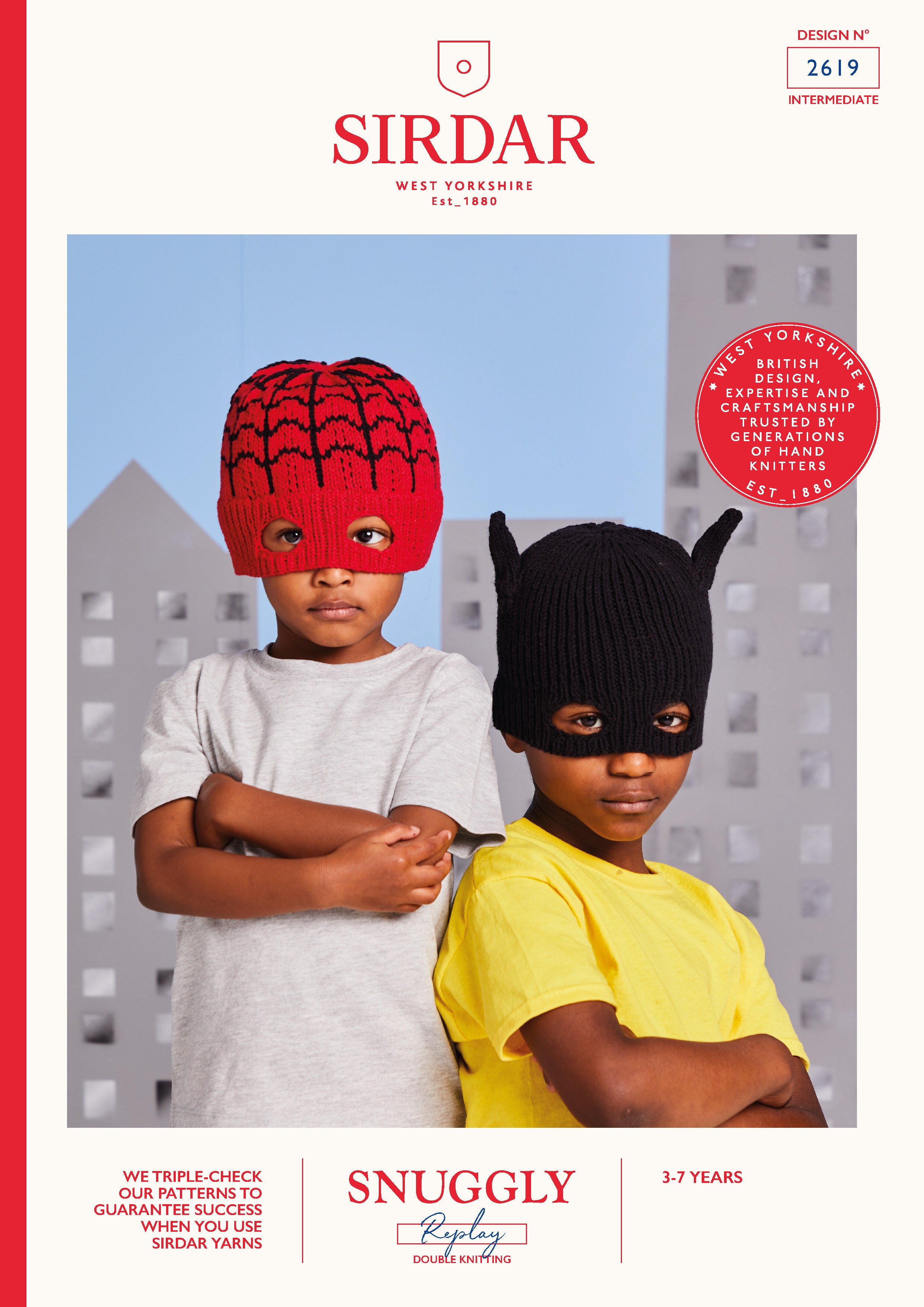 Sirdar Super Hero Hats Knitting Pattern