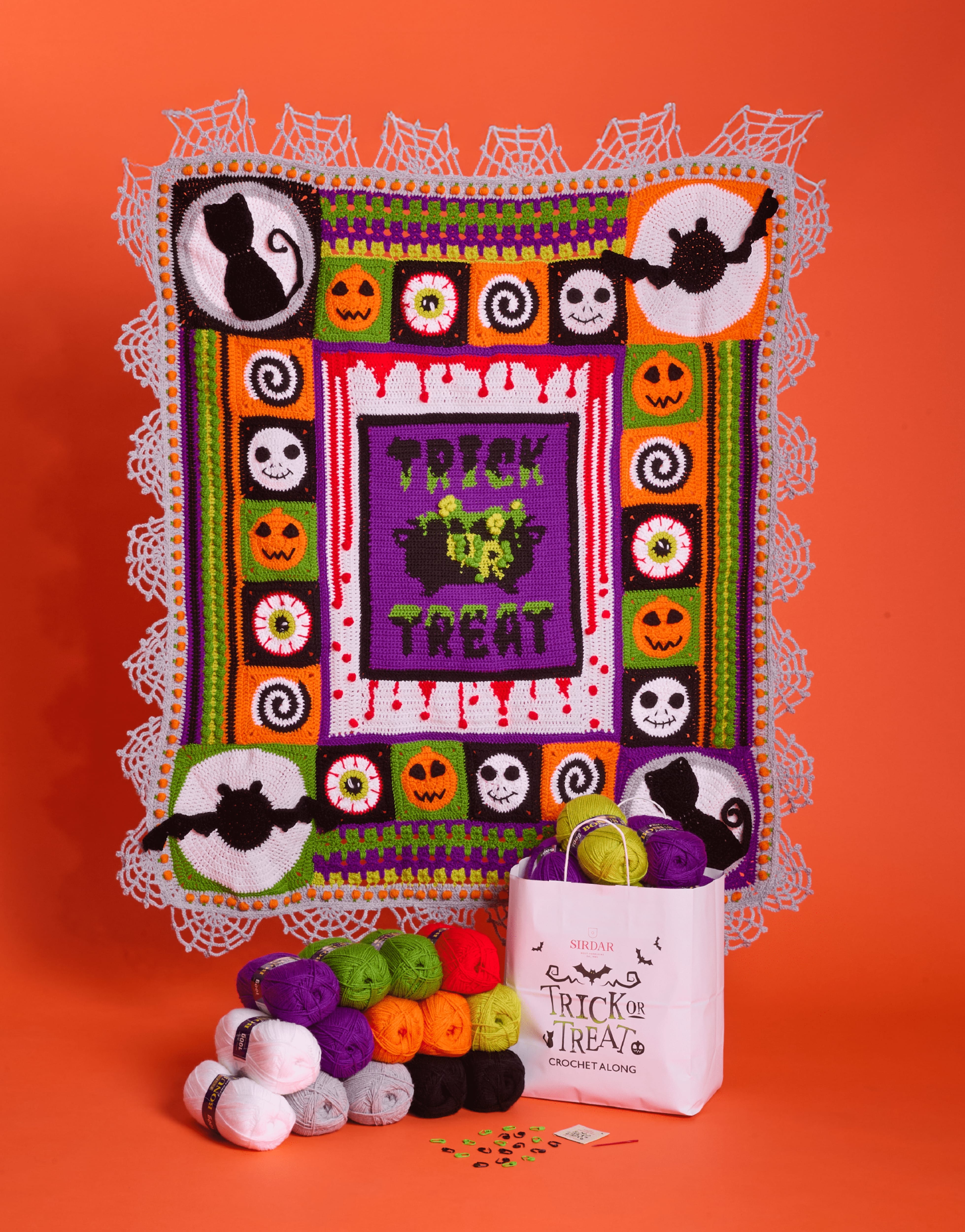 Sirdar Halloween Crochet Along Blanket Yarn - Acrylic DK