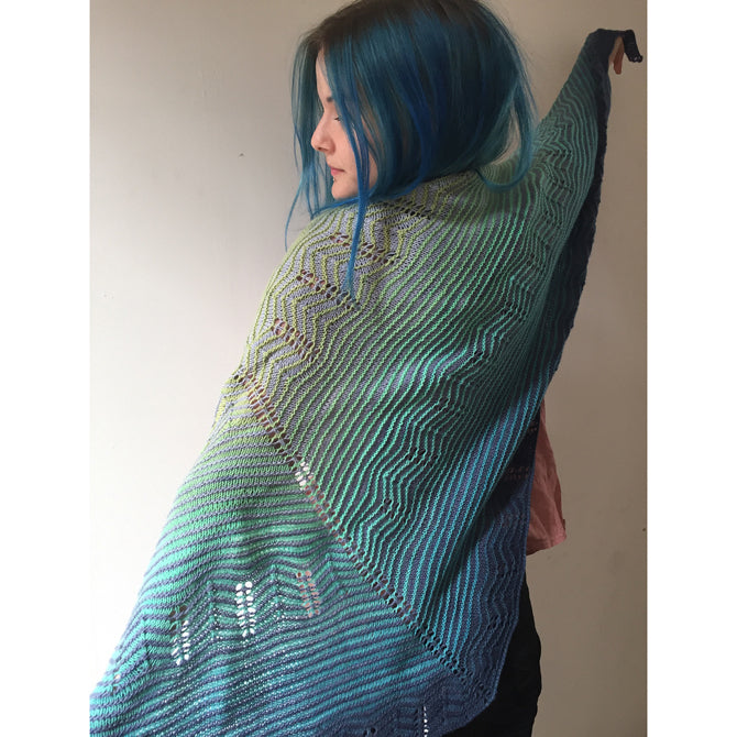Freia Fine Handpaints Fletchling Shawl Knitting Pattern