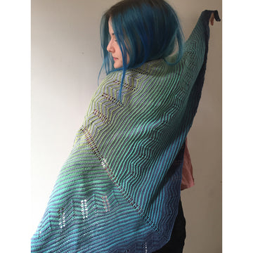 Freia Fine Handpaints Fletchling Shawl Knitting Pattern