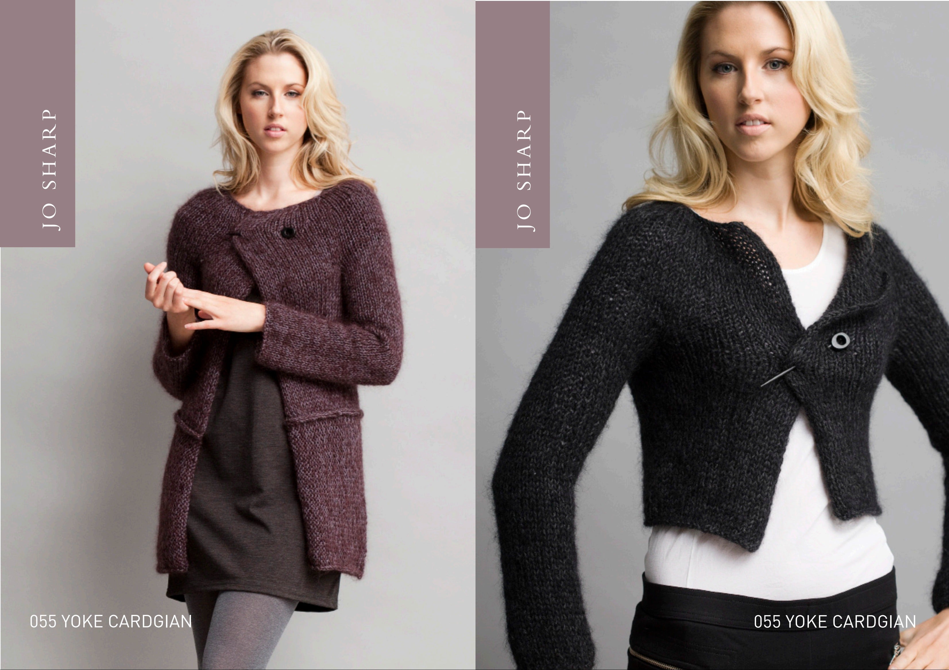 Jo Sharp Yoke Cardigan Knitting Pattern