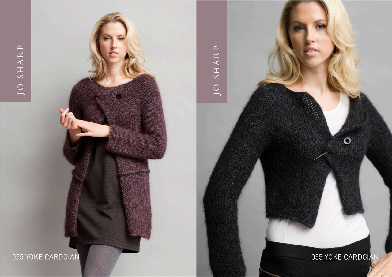 Jo Sharp Yoke Cardigan Knitting Pattern