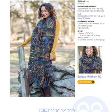 Berroco Nuo Scarf Crochet Pattern