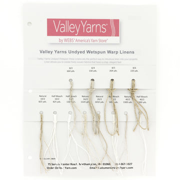 Valley Yarns Undyed Wetspun Warp Linens Yarn - Linen