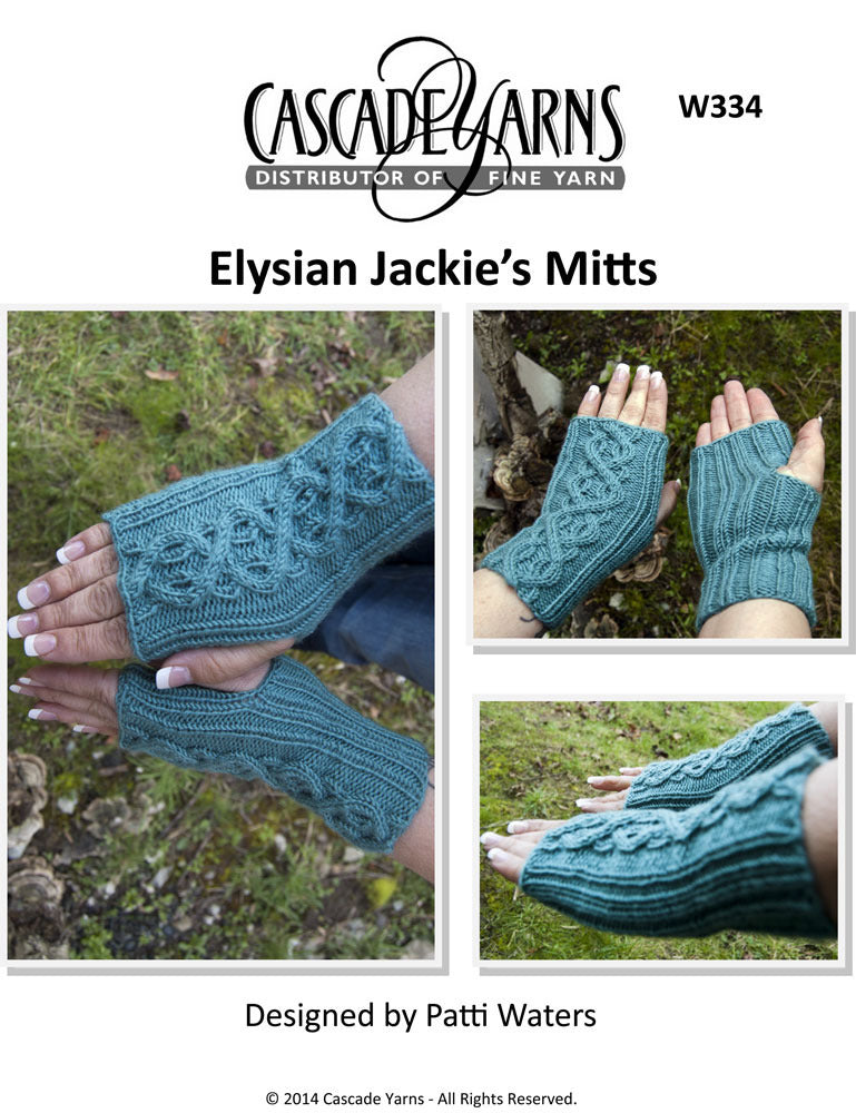 Jackie's Mitts in Cascade Elysian - W334 - Free PDF