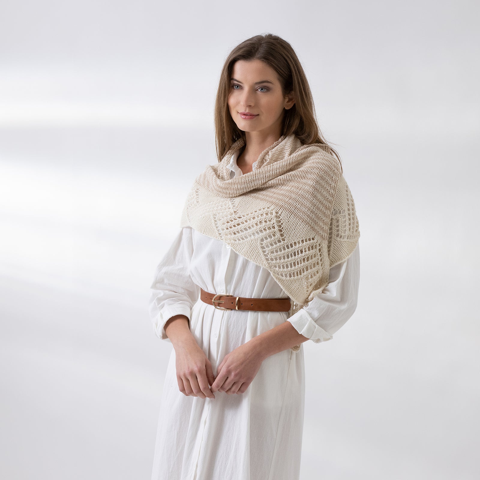 String Victoria Shawl Wrap Knitting Pattern