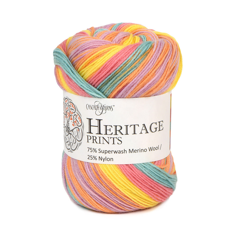 Cascade Yarns Heritage Prints Yarn - Superwash Merino 4 Ply