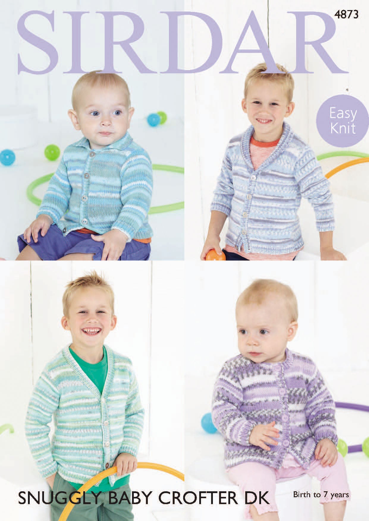 Sirdar Children's Cardigans Knitting Pattern