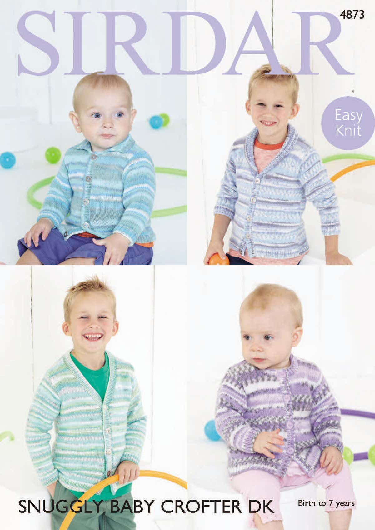 Sirdar Children's Cardigans Knitting Pattern
