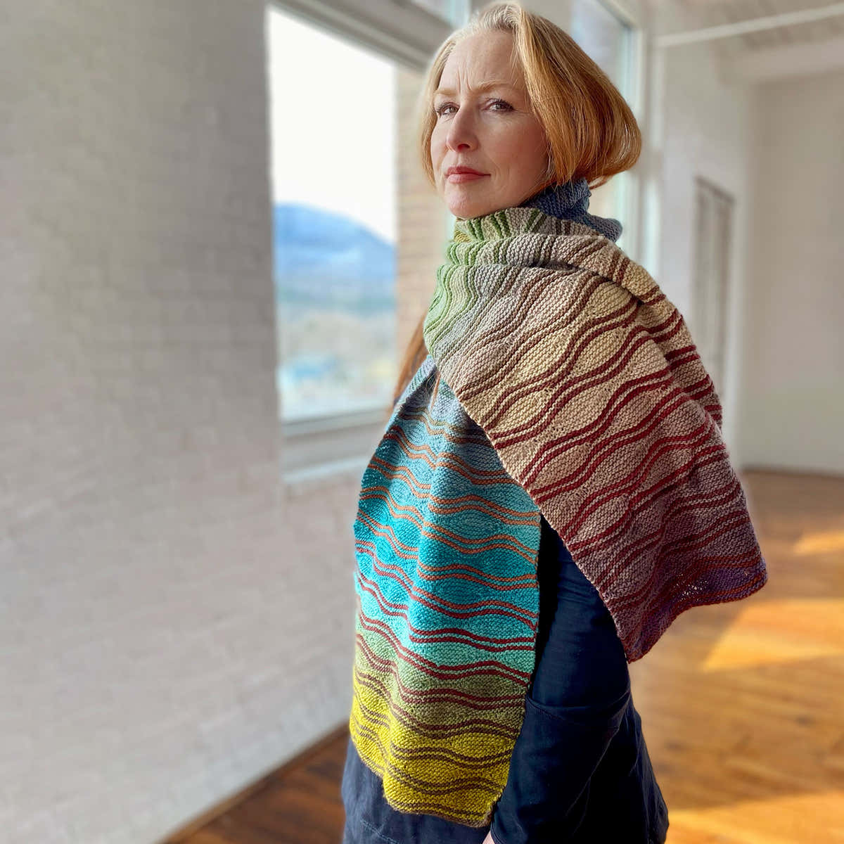 Freia Fine Handpaints Highlands Scarf Knitting Pattern