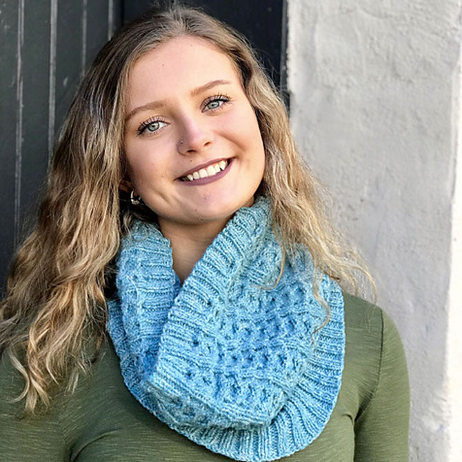 Plymouth Yarn Cabled Cowl Knitting Pattern