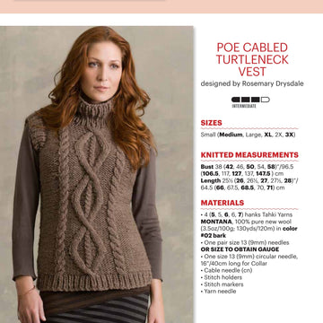 Tahki Yarns Poe Vest PDF