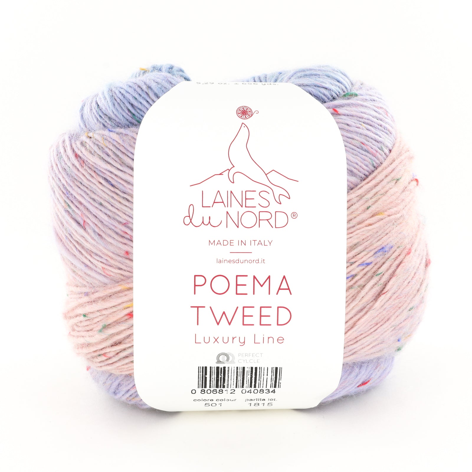 Laines Du Nord Poema Tweed Yarn - Wool Worsted