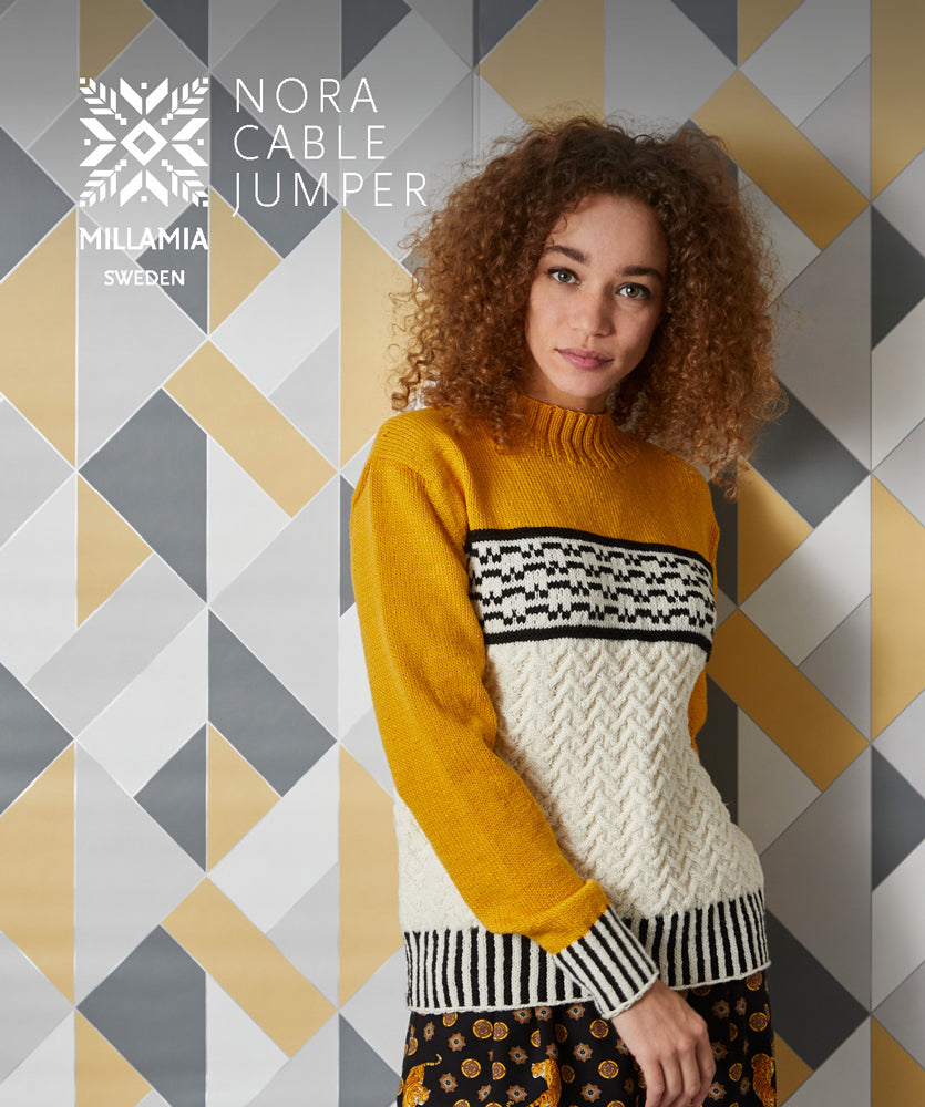 MillaMia Nora Cable Jumper Knitting Pattern