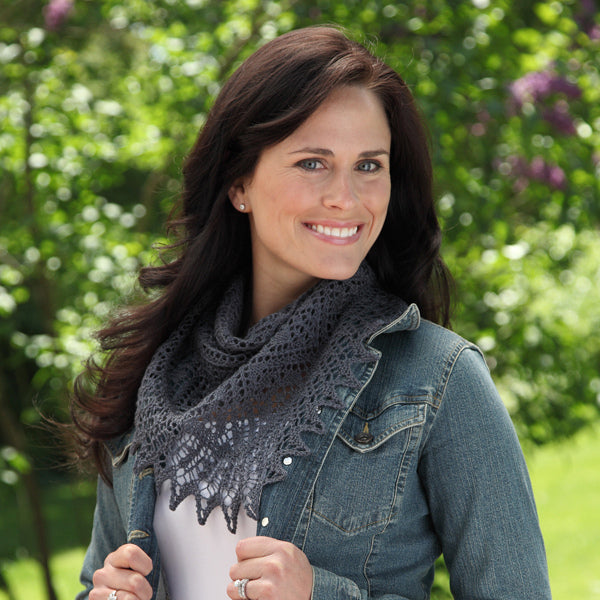 Valley Yarns Argent Triangle Shawl Knitting Pattern