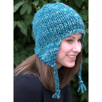 Plymouth Yarn Earflap Hat Knitting Pattern