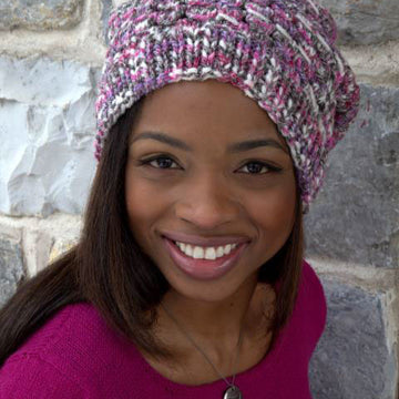 Lace Slouch Hat Knitting Pattern