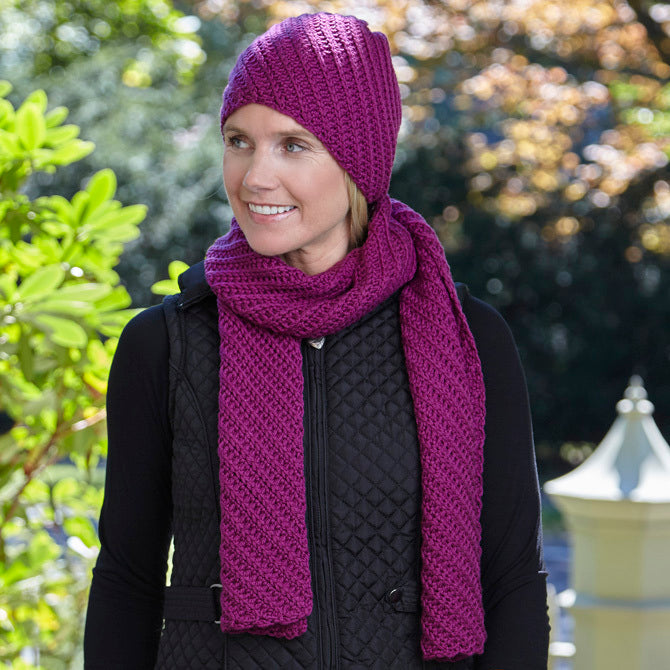 Valley Yarns WEBS DIR10 Superwash Scarf and Hat by Doris Chan