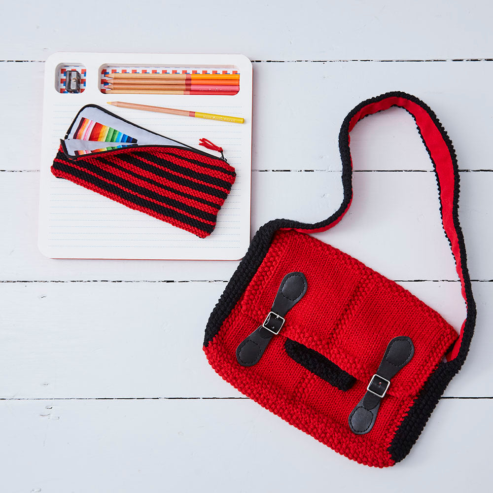 Debbie Bliss Bobby Satchel, Pencil Case & Hat Knitting