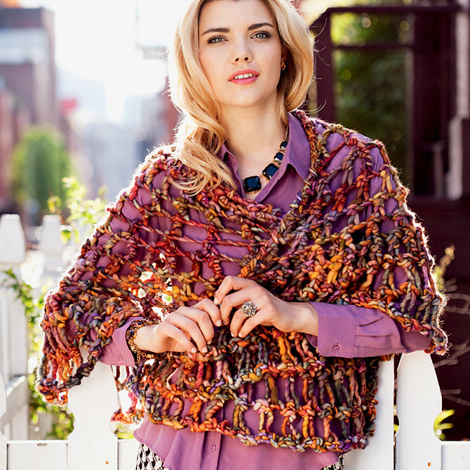Malabrigo Coney Island Wrap Crochet Pattern