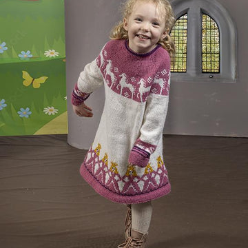Cassandra Tunic in Viking of Norway Alpaca Storm White/Pink PDF