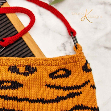 Animal Print Knit Bag