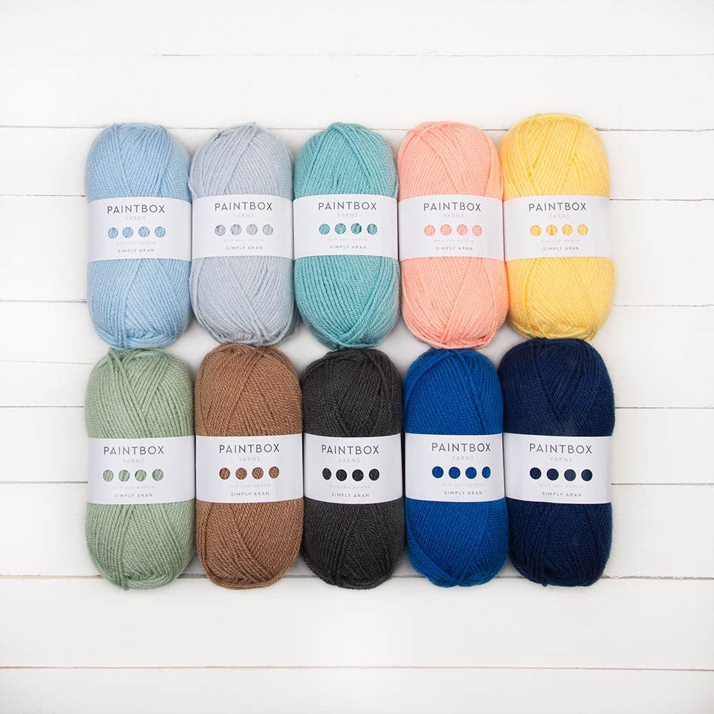 Paintbox Yarns Simply Aran 10 Ball Color Pack Yarn - Acrylic Aran
