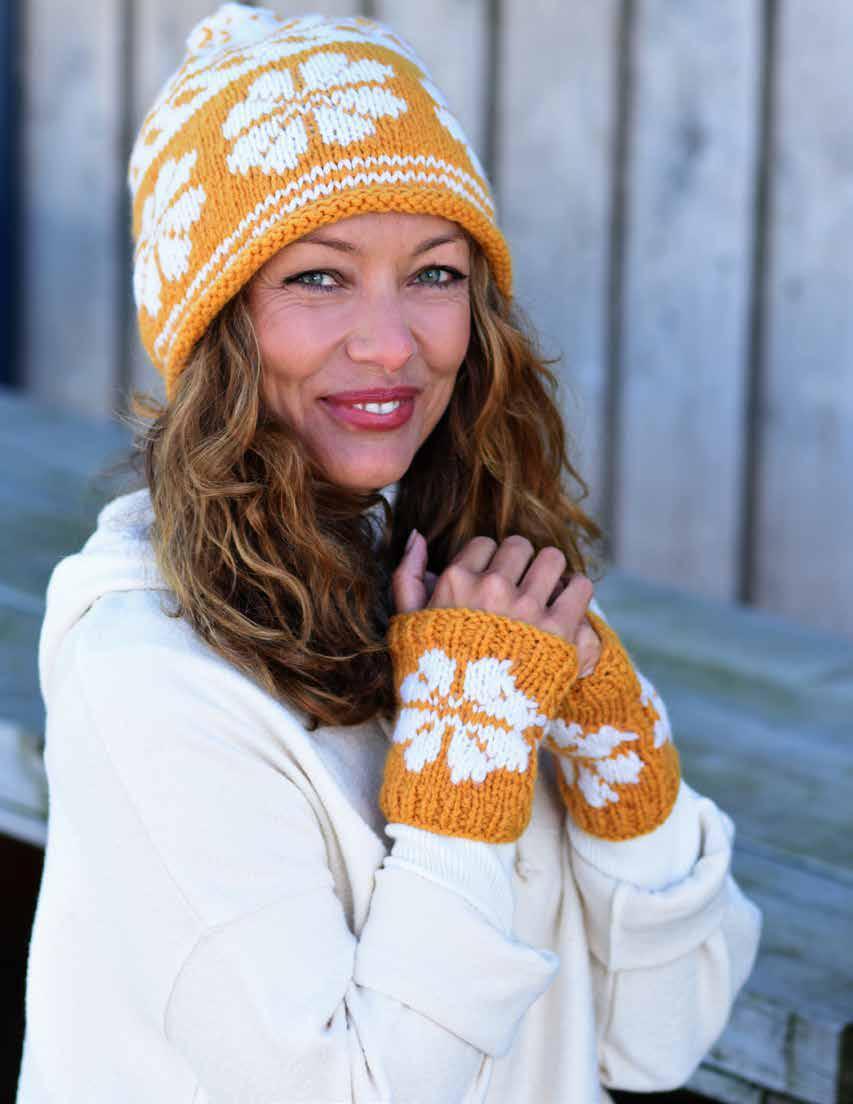 Ebba Hat & Wristlets Knitting Pattern