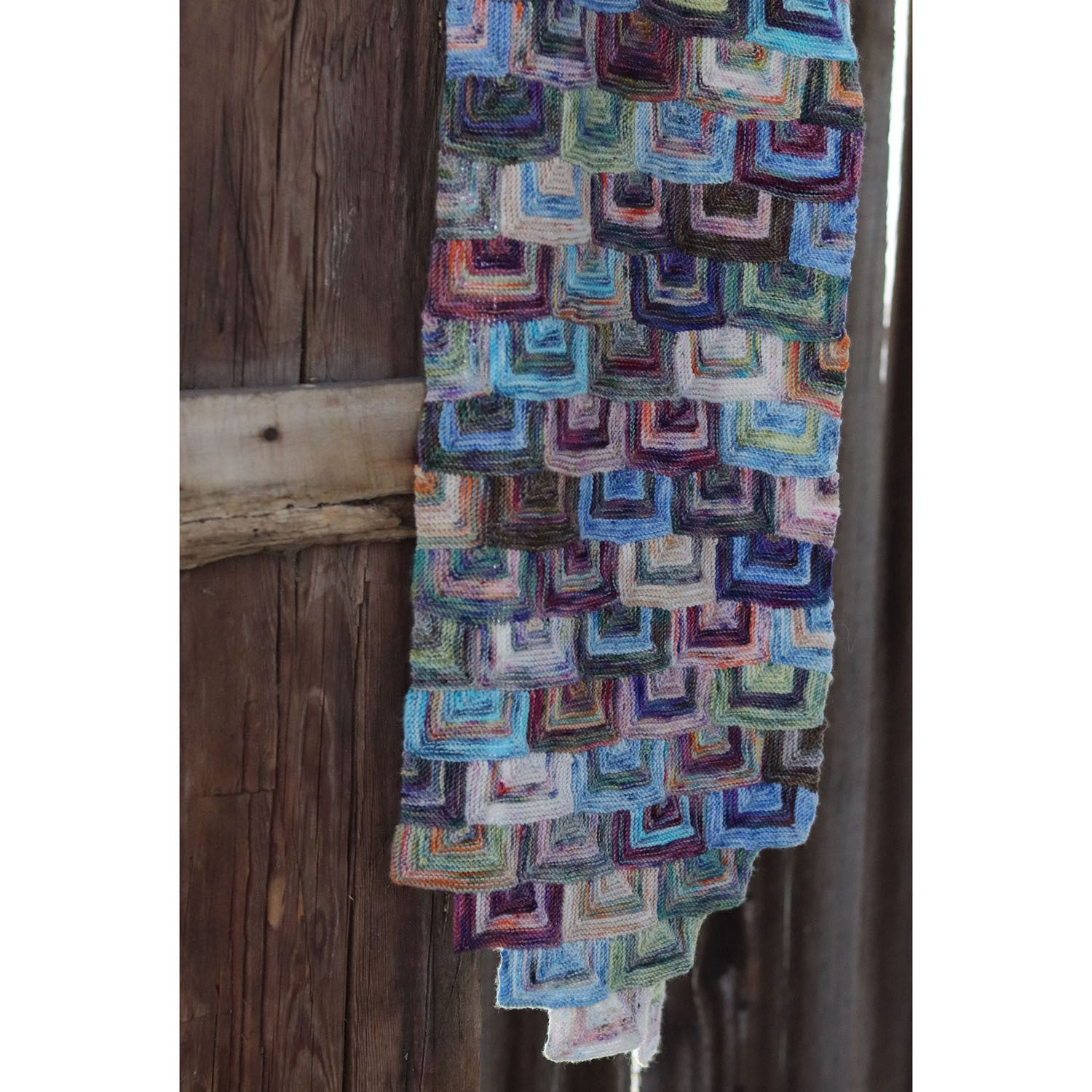 Koigu Mitered Rectangle Scarf Knitting Pattern