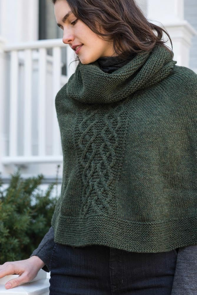 Berroco Arcadia Poncho- Portfolio Cape Knitting Pattern