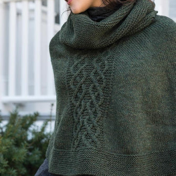 Berroco Arcadia Poncho- Portfolio Cape Knitting Pattern