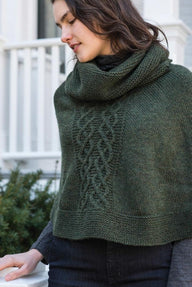 Berroco Arcadia Poncho- Portfolio Cape Knitting Pattern