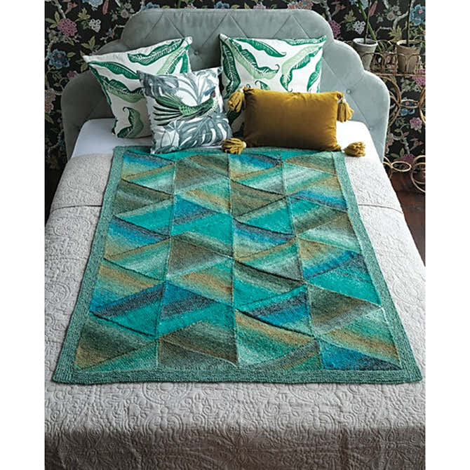 Noro Mitered Blanket Knitting Pattern