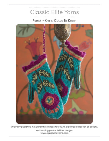 Classic Elite Yarns Putney Mittens Knitting Pattern
