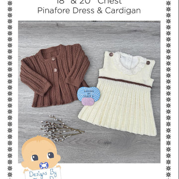 Zola Baby Dress & Cardigan size 18" & 20" chest 6-9mths approx